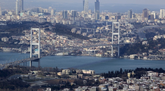 İstanbul’un İki Yakası Özel Baskı Duvar Kağıdı